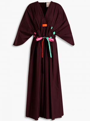 Midi šaty Roksanda - burgundské
