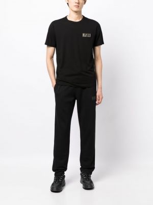 T-shirt en coton Ea7 Emporio Armani noir