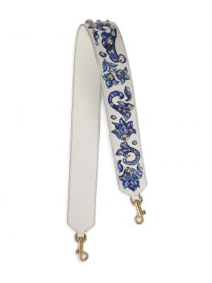 Bolsa de hombro de flores Dolce & Gabbana blanco