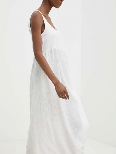 Pamučna maksi haljina Answear Lab bijela