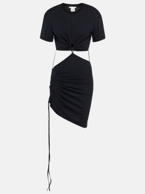 Bavlněné šaty jersey Nensi Dojaka černé