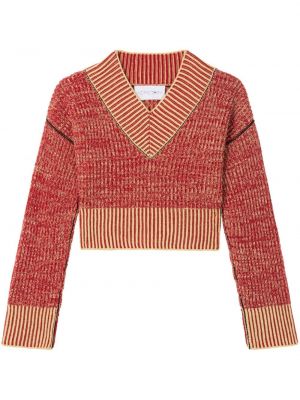 Плетен пуловер Az Factory червено
