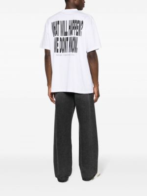 T-shirt aus baumwoll mit print 032c weiß