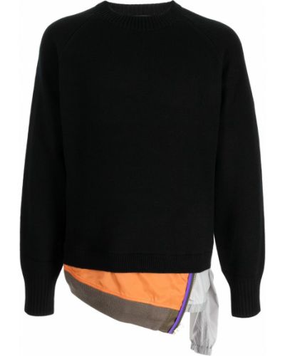 Jersey de tela jersey asimétrico Kolor negro