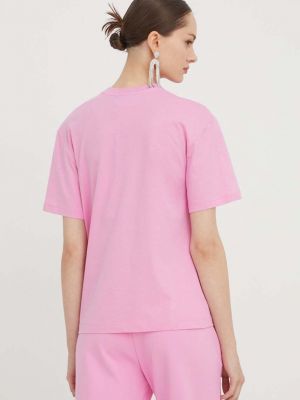 Bavlněné tričko s hvězdami Chiara Ferragni růžové