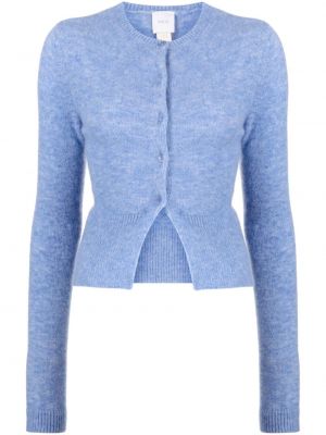 Strick strickjacke mit geknöpfter Patou blau