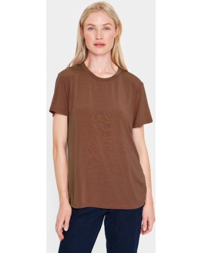 T-shirt Saint Tropez marrone