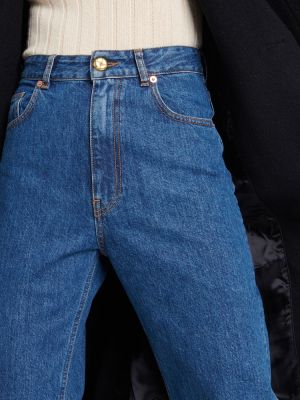 Straight fit džíny s vysokým pasem Blazã© Milano modré