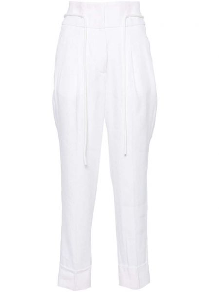 Pantaloni plisate Peserico alb