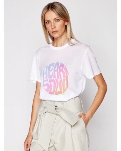 IRO Póló Heartso A0282 Fehér Regular Fit