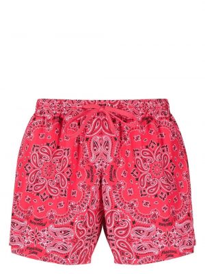 Kratke hlače s printom s paisley uzorkom Moschino ružičasta