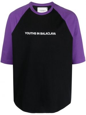 T-shirt con stampa Youths In Balaclava nero