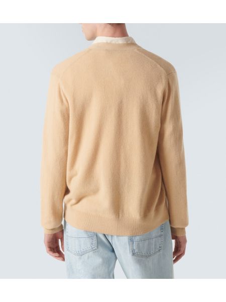 Vilnonis kardiganas Acne Studios smėlinė