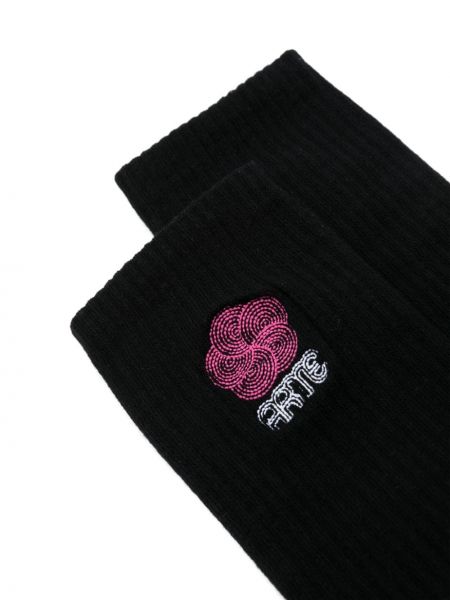 Socken mit stickerei Arte schwarz