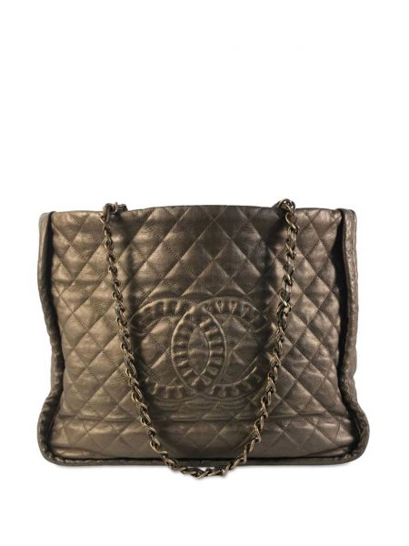 Gesteppte shopper handtasche Chanel Pre-owned braun