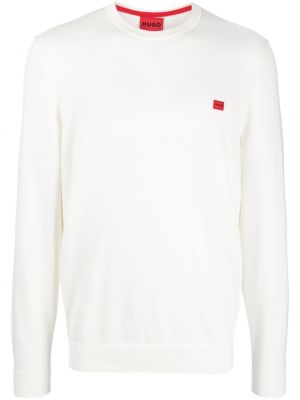 Sweter bawełniany Hugo biały