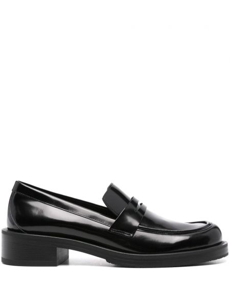 Pantofi loafer din piele Stuart Weitzman negru