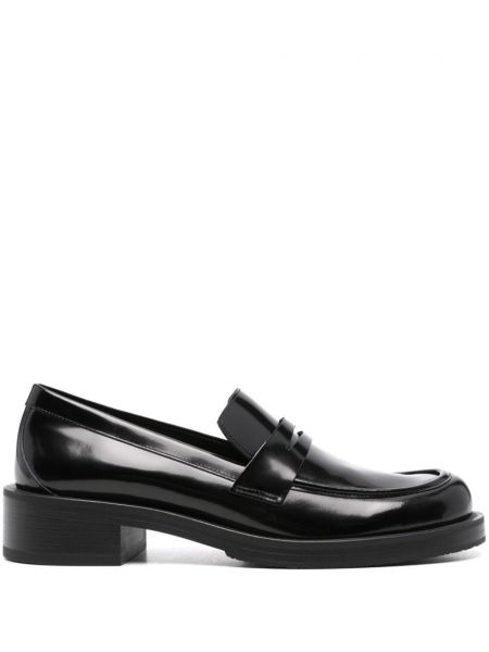 Leder loafers Stuart Weitzman schwarz