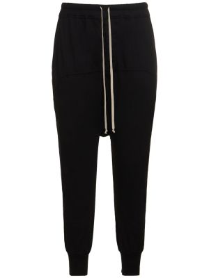 Pantalones de tela jersey Rick Owens Drkshdw negro