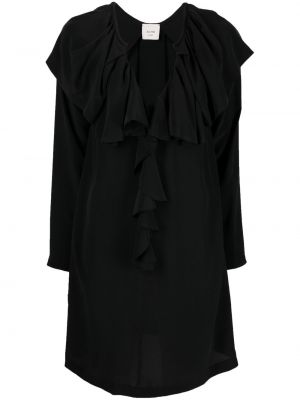 Hedvábné večerní šaty Alysi černé