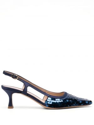 Полуотворени обувки с отворена пета Roberto Festa синьо