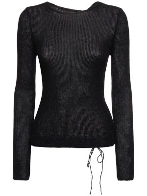 Пуловер от мохер Cecilie Bahnsen черно