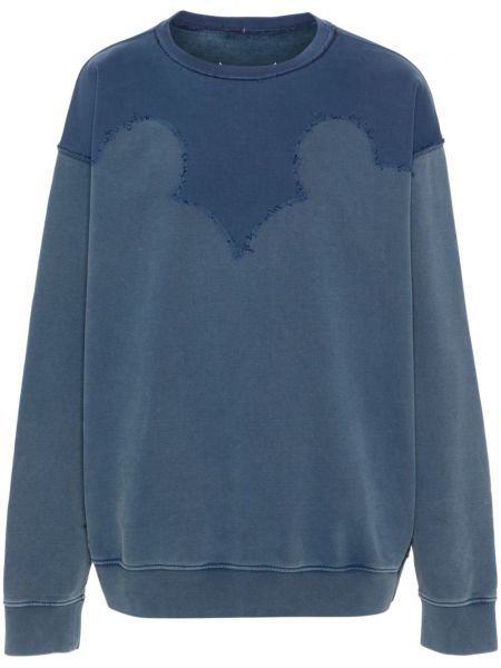 Sweatshirt aus baumwoll Maison Margiela blau