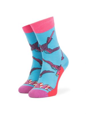 Ψηλές κάλτσες Happy Socks μπλε