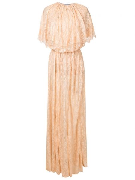 Κοκτέιλ φόρεμα με δαντέλα Olympiah ροζ