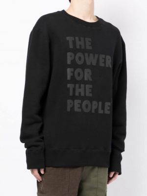 Bluza z nadrukiem The Power For The People czarna