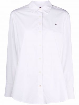 Camisa con bordado Tommy Hilfiger blanco