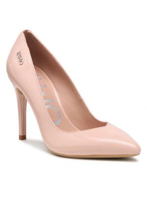 Полуотворени обувки с ток с ток Liu Jo розово