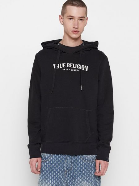 Bluza z kapturem True Religion czarna