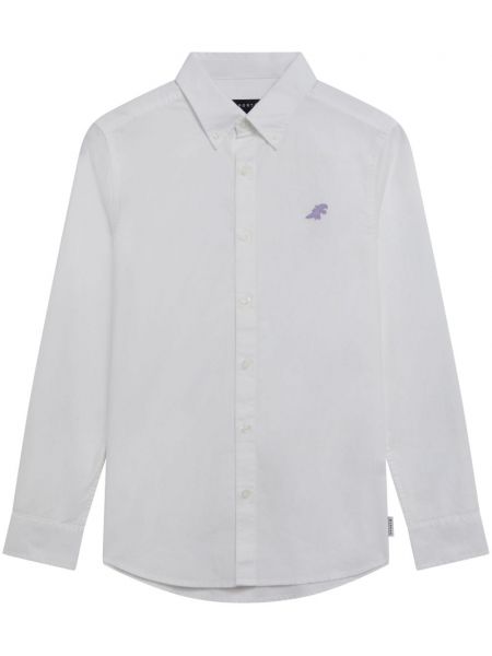 Βαμβακερό πουκάμισο με κέντημα Sport B. By Agnès B. λευκό