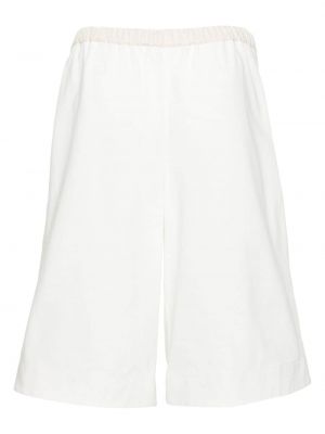 Shorts de sport en coton large Jil Sander blanc