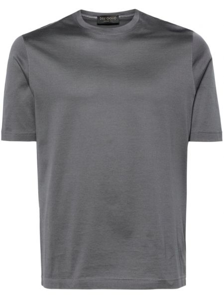 T-shirt aus baumwoll mit rundem ausschnitt Dell'oglio grau
