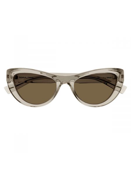 Beżowe okulary przeciwsłoneczne Yves Saint Laurent