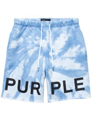 Fleece shorts mit print Purple Brand