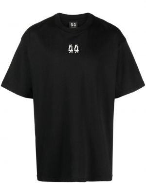 Bavlnené tričko s potlačou 44 Label Group čierna