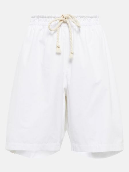 Pantalones cortos de algodón Jil Sander blanco