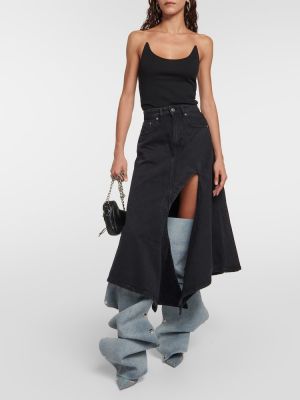Džínsová sukňa Y/project čierna