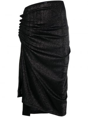 Asymetrická sukňa Paco Rabanne čierna