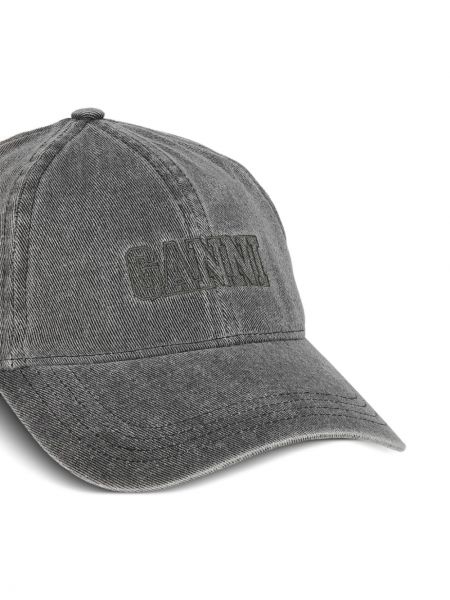 Haftowana czapka z daszkiem Ganni