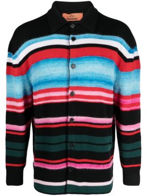 Volneni pulover s črtami Missoni črna