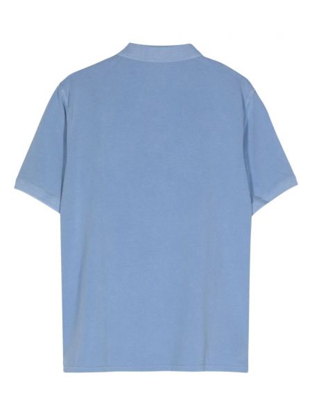 Poloshirt mit stickerei aus baumwoll Herno blau