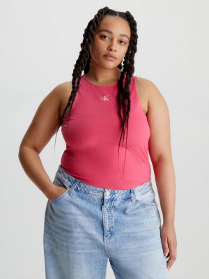 Růžový tank top Calvin Klein Jeans