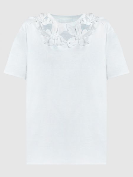 Белая футболка с аппликацией Valentino