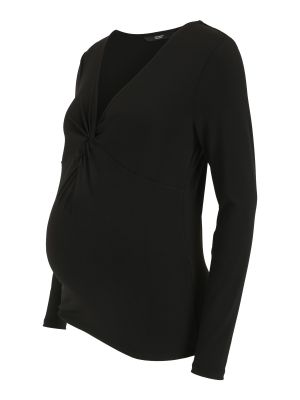 Marškinėliai ilgomis rankovėmis Vero Moda Maternity juoda
