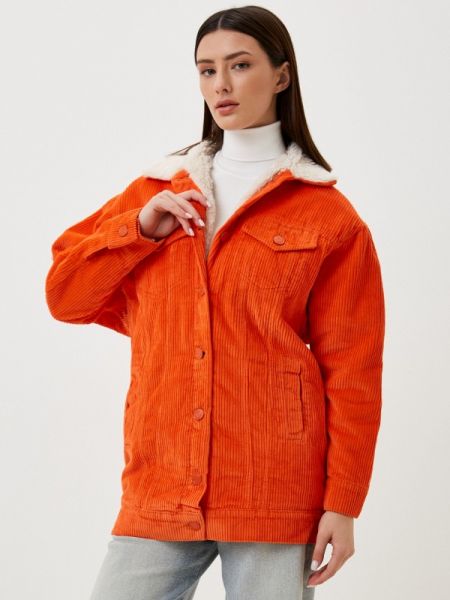 Утепленная демисезонная куртка Whitney оранжевая