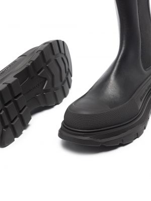 Iš natūralios odos guminiai batai chunky Alexander Mcqueen juoda